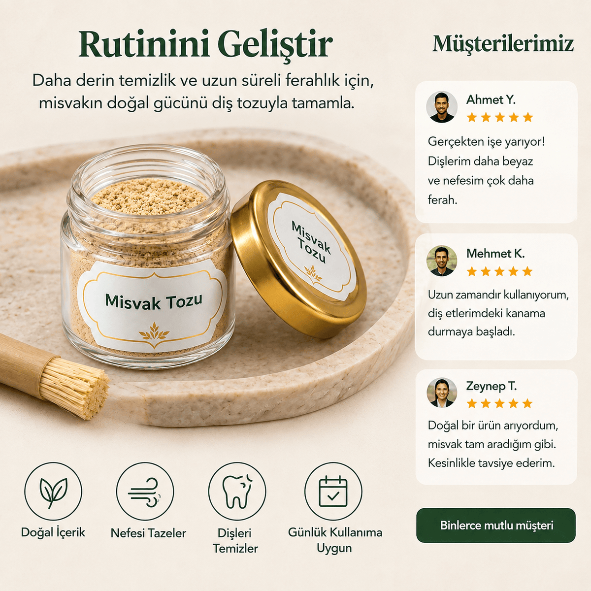 Doğal Misvak Diş Fırçası