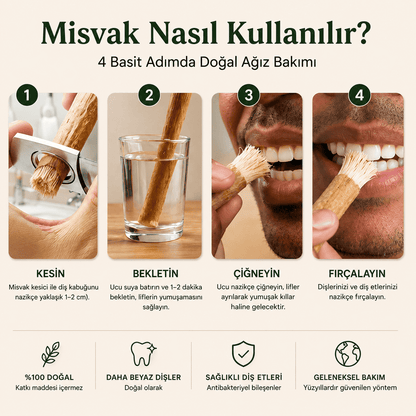 Doğal Misvak Diş Fırçası